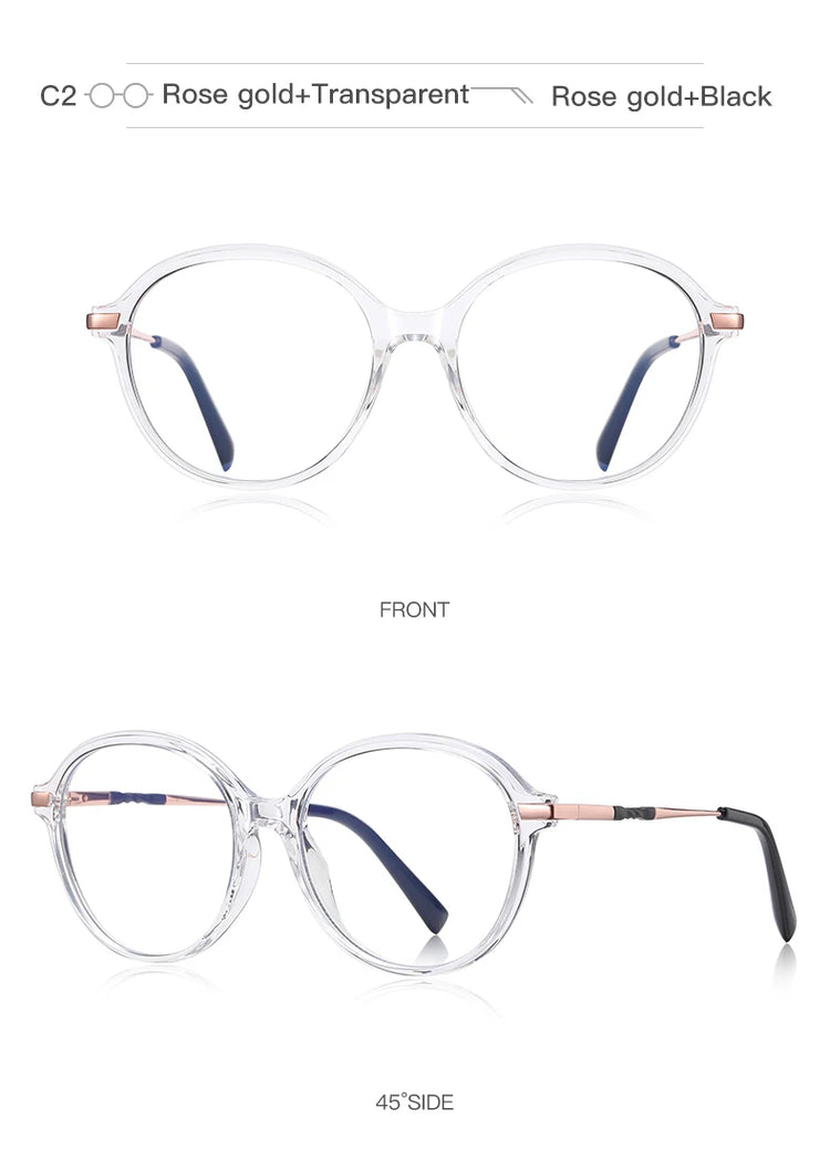 OLIVIA OVAL ANTI-BLUE LIGHT BLOCKING GLASSES