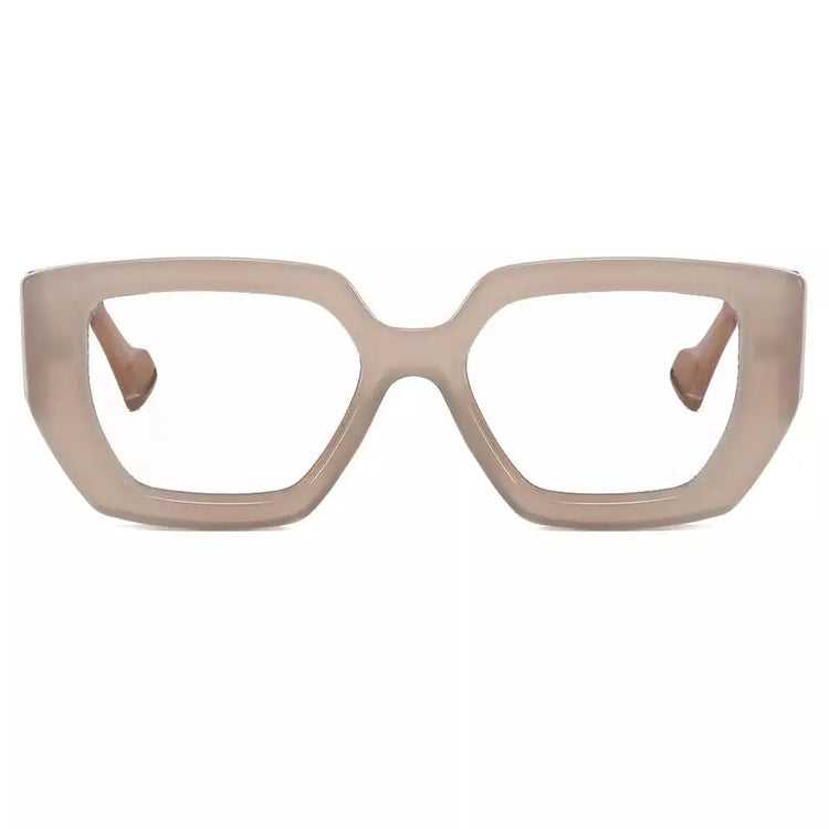 MICKEY THICK RETRO STYLE MARBLE DETAILED UNISEX ANTI BLUE LIGHT FRAMES