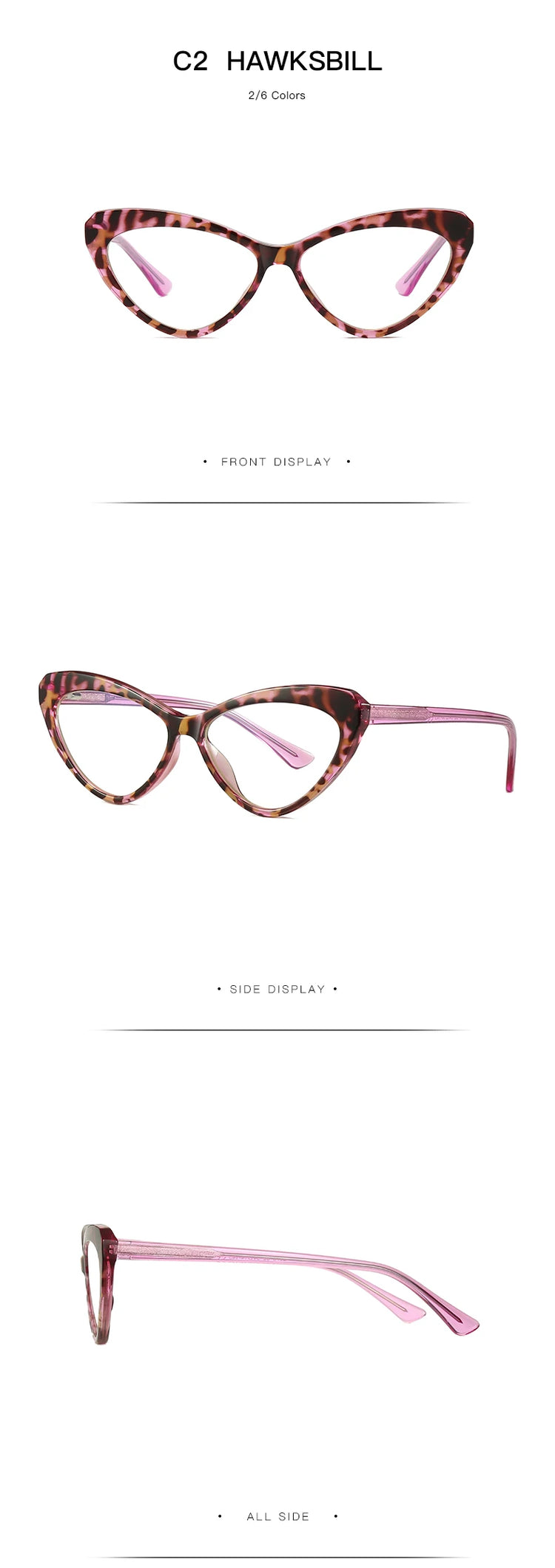 SHERENE WOMENS CAT EYE FRAME ANTI BLUE LIGHT BLOCKING GLASSES