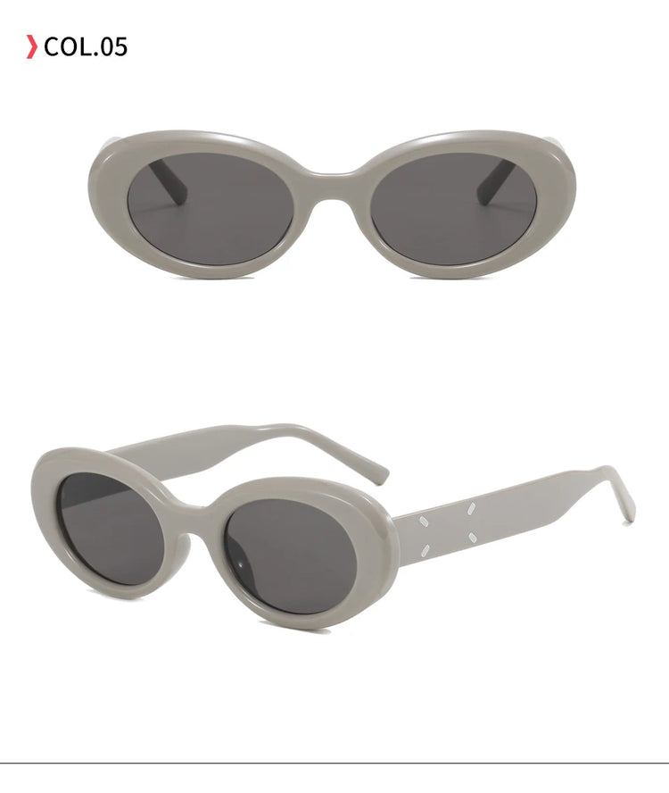 Iris Women's Small Retro Oval Frame UV400 Sunglasses