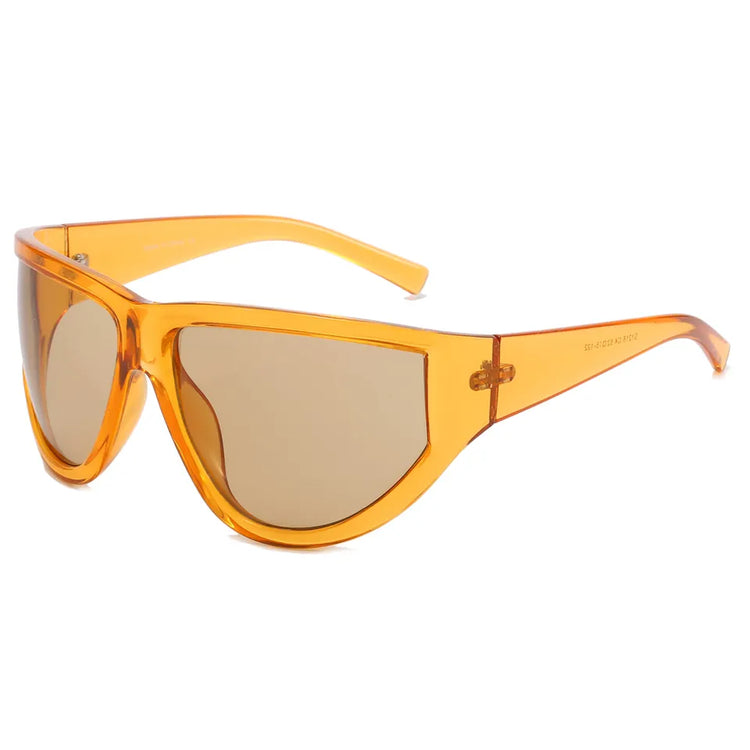 COBY UNISEX UV400 RETRO FLAT TOP CYCLING SUNGLASSES
