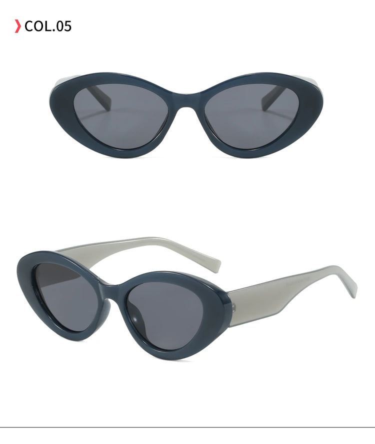 Solstice Women's UV400 Two-Tone Cat Eye Frame Sunglasses