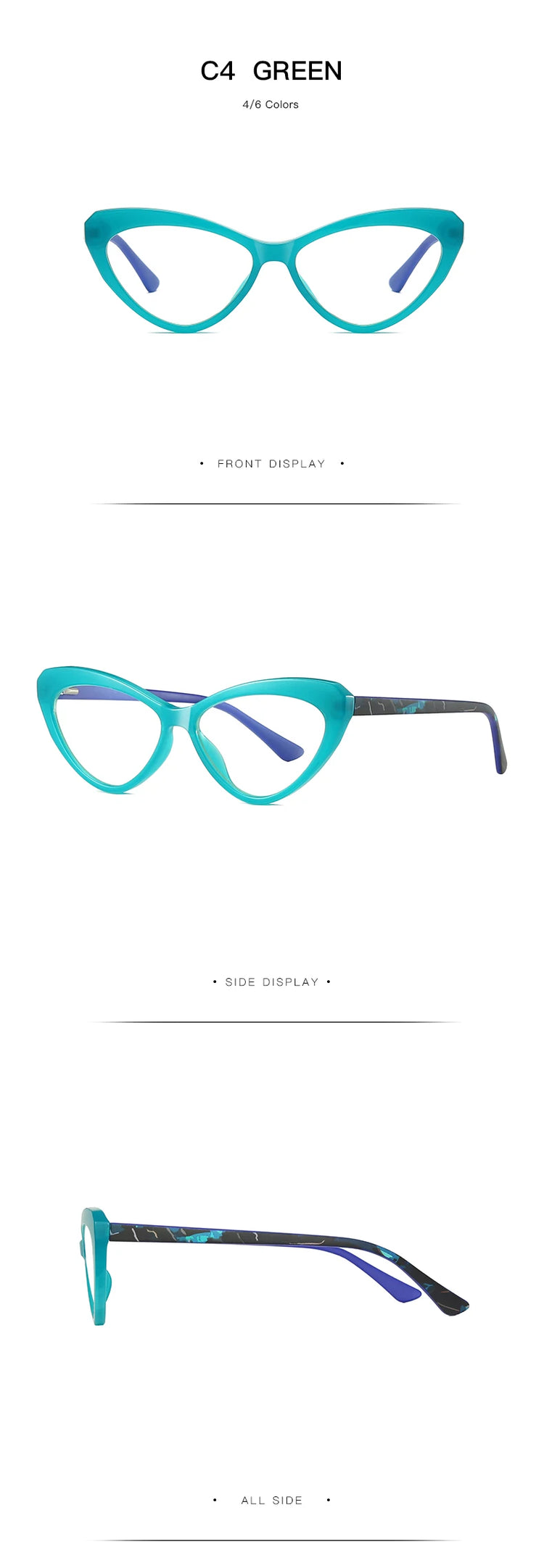 SHERENE WOMENS CAT EYE FRAME ANTI BLUE LIGHT BLOCKING GLASSES