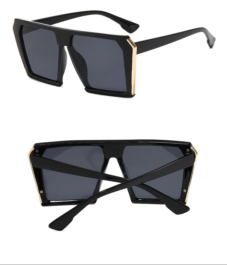 SYDNEY Unisex Flat Top Square Frame UV400 Sunglasses