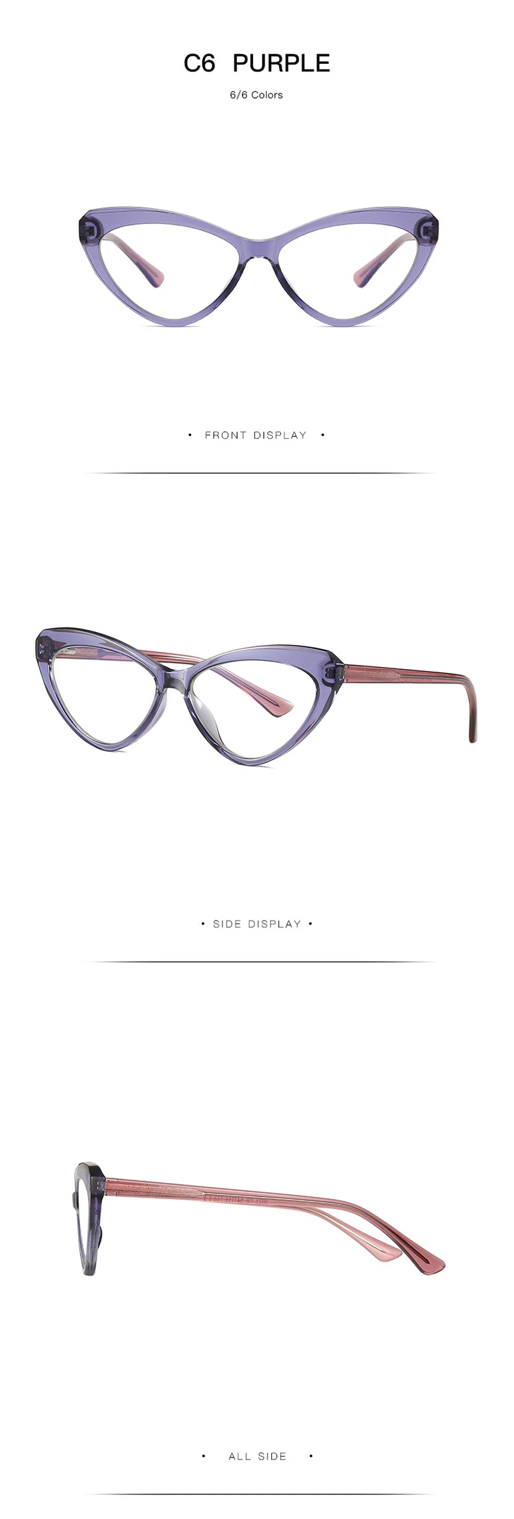 SHERENE WOMENS CAT EYE FRAME ANTI BLUE LIGHT BLOCKING GLASSES