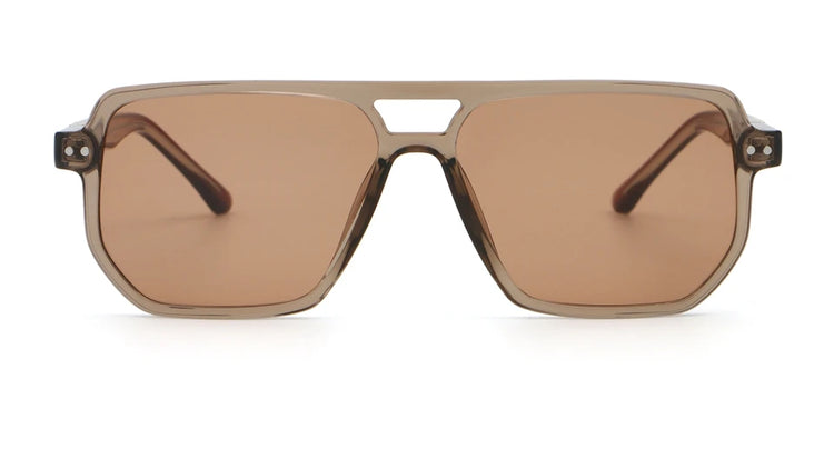Dash Unisex Retro Square Frame UV400 Aviator Sunglasses
