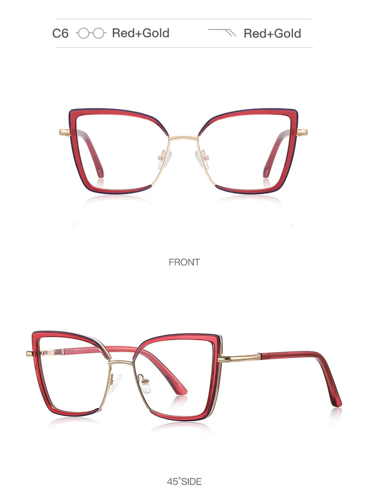 Celestial Women's Anti-Blue Light Cat-Eye Glasses