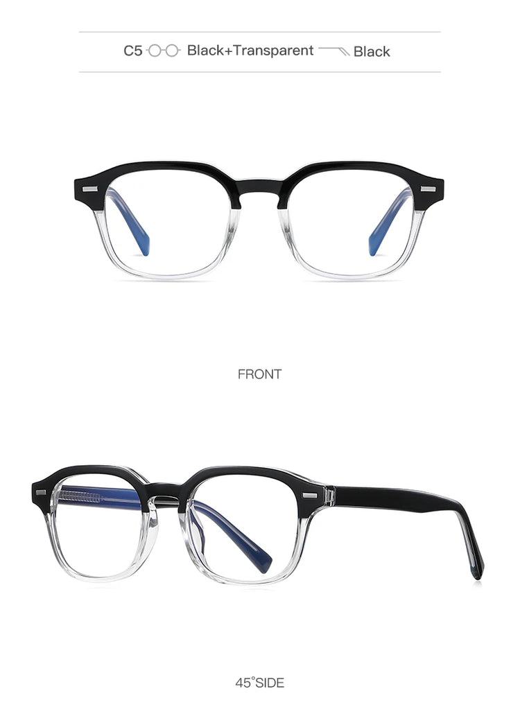 Arden Unisex Square Frame Anti-Blue Light Eyeglasses