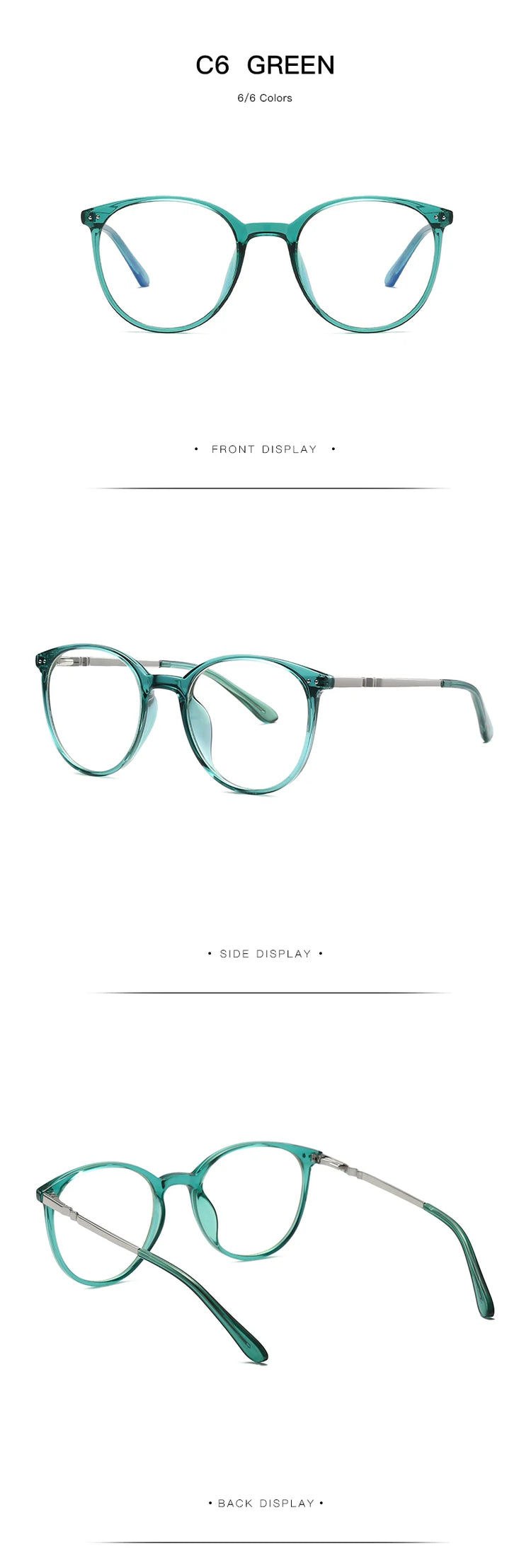 HARRIS ROUND METAL FRAME ANTI BLUE LIGHT WOMEN'S BLOCKING GLASSES