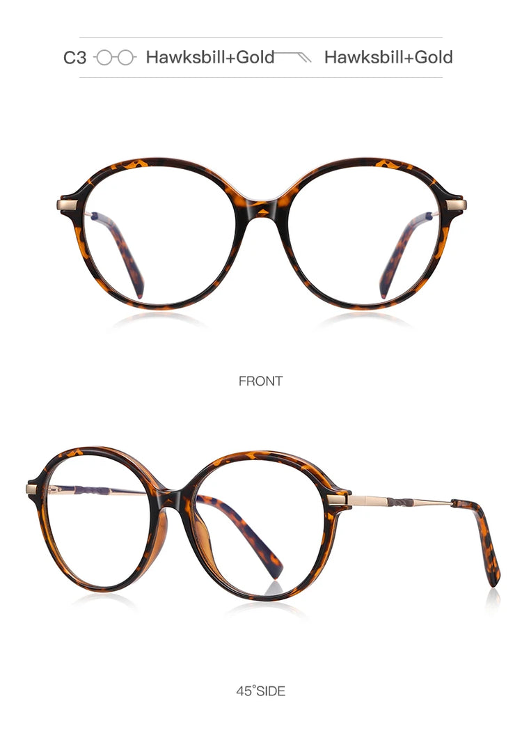 OLIVIA OVAL ANTI-BLUE LIGHT BLOCKING GLASSES