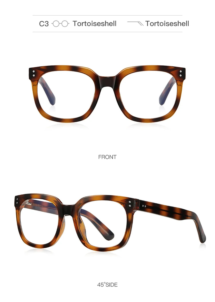 Kai Unisex Square Frame Anti-Blue Light Glasses