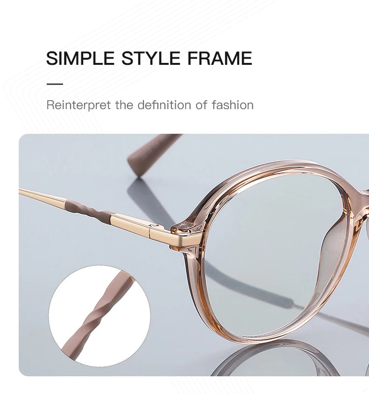 OLIVIA OVAL ANTI-BLUE LIGHT BLOCKING GLASSES