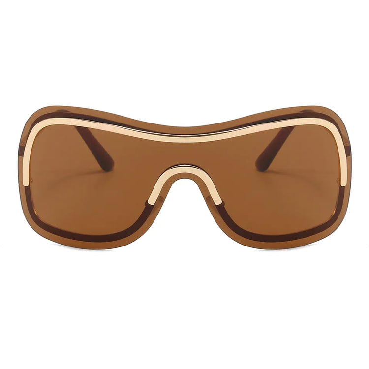 MURRAY UNISEX OVERSIZED RIMLESS Y2K SUNGLASSES