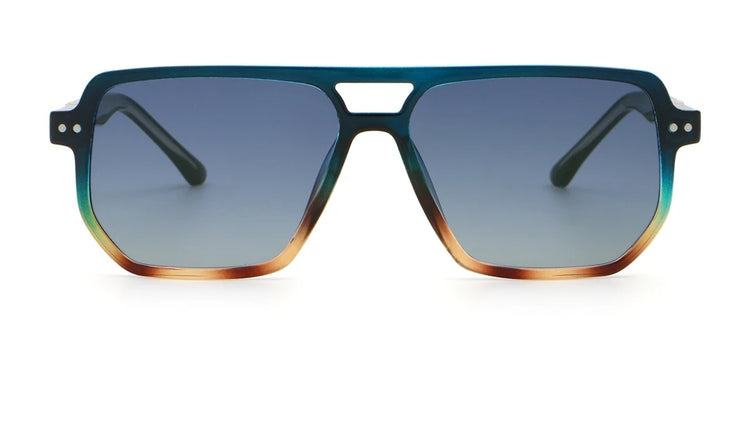 Dash Unisex Retro Square Frame UV400 Aviator Sunglasses