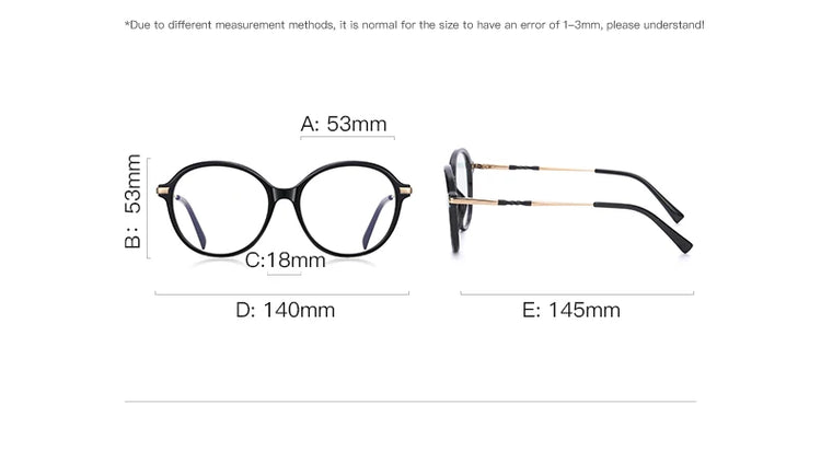 OLIVIA OVAL ANTI-BLUE LIGHT BLOCKING GLASSES