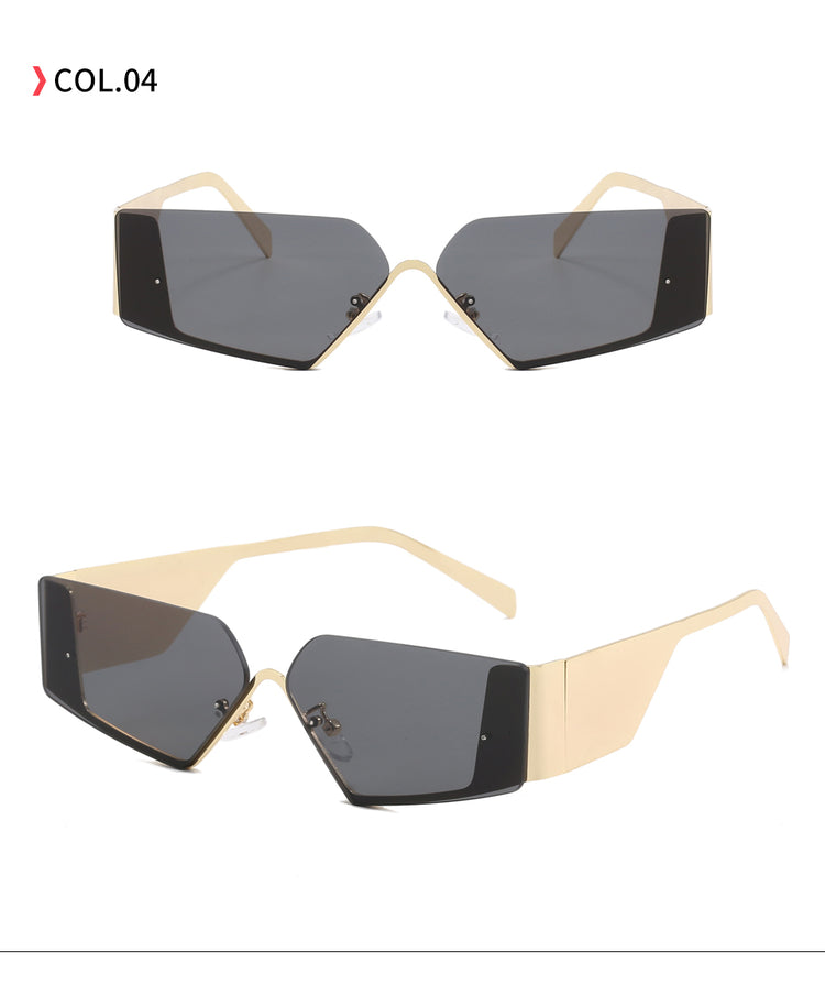 CASSIDY UNISEX RIMLESS NARROW GRADIENT LENS SUNGLASSES