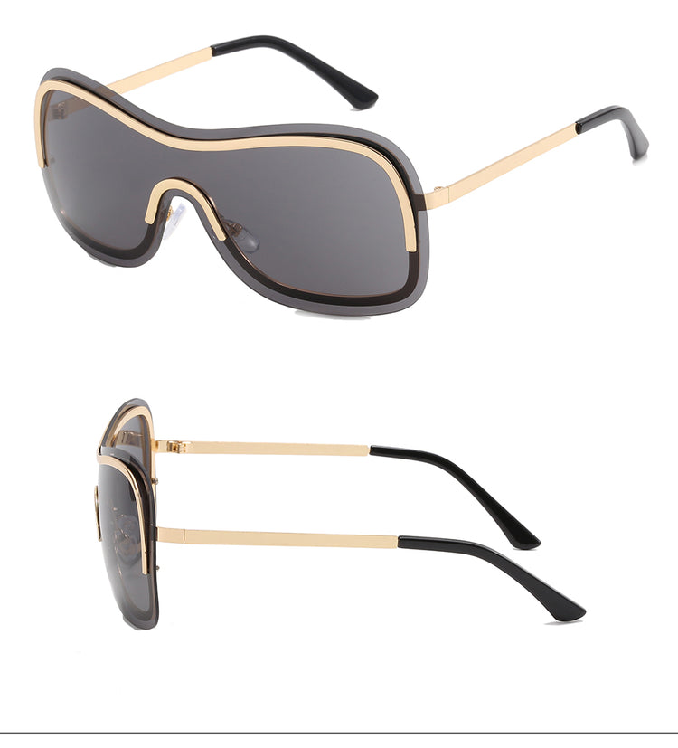 MURRAY UNISEX OVERSIZED RIMLESS Y2K SUNGLASSES