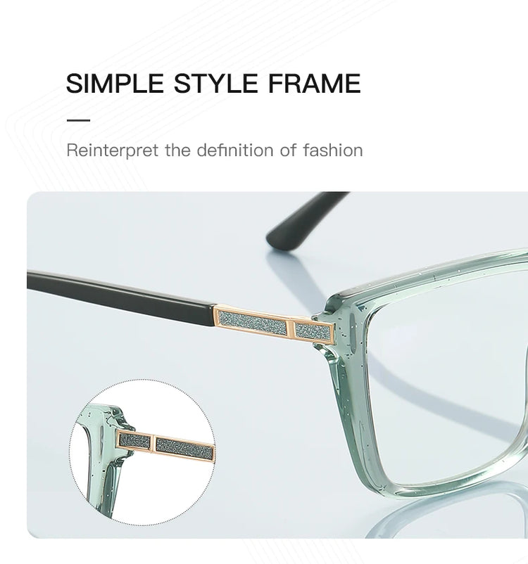 Polaris Womens Square Frame Anti Blue Light Blocking Glasses