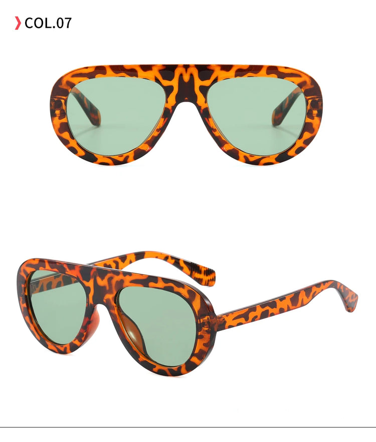 Dwight Retro Pilot Frame Unisex UV400 Sunglasses