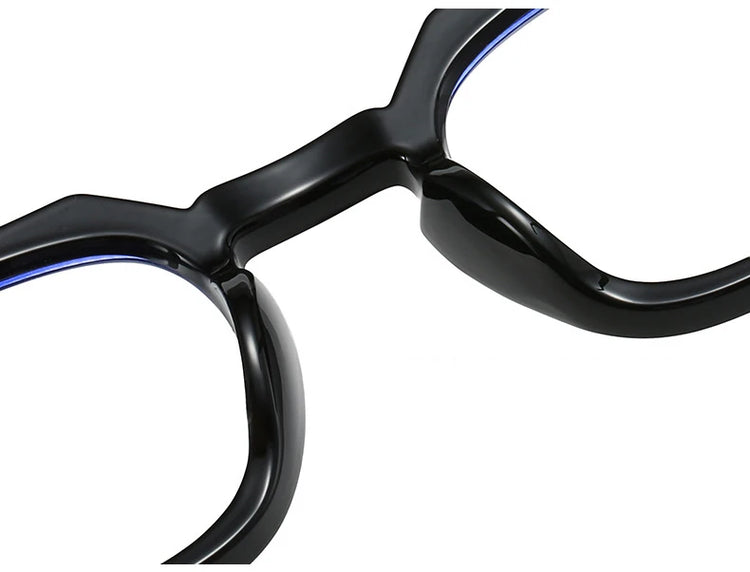 CURTIS UNISEX THICK POLYGON FRAME ANTI-BLUE LIGHT GLASSES
