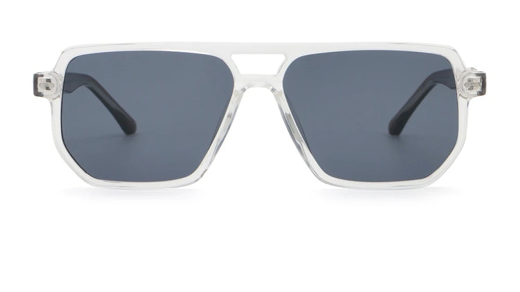 Dash Unisex Retro Square Frame UV400 Aviator Sunglasses