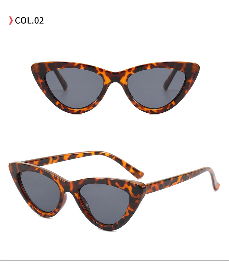 Vera Small Women's Vintage Cat Eye Frame UV400 Sunglasses