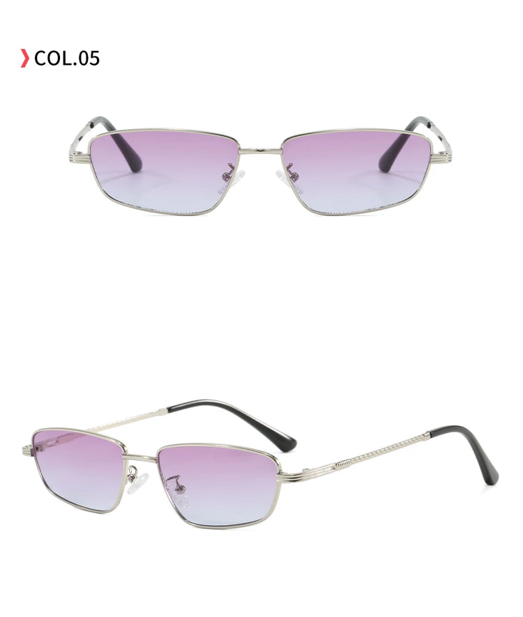 Drift Metal Frame Unisex Small Rectangular UV400 Sunglasses