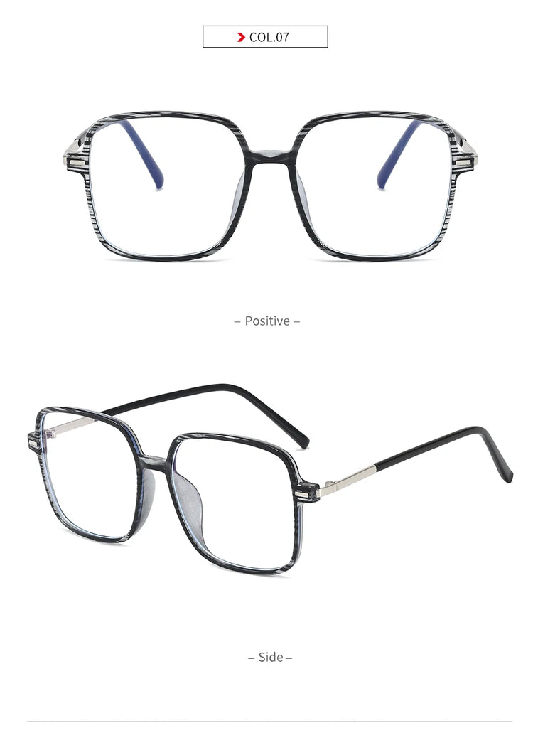 Briar Oversized Square Frame Anti-Blue Light Blocking Glasses