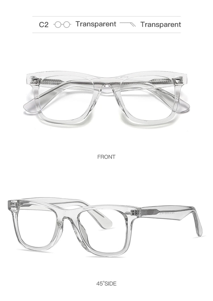 Ellis Unisex Square Frame Anti-Blue Light Glasses