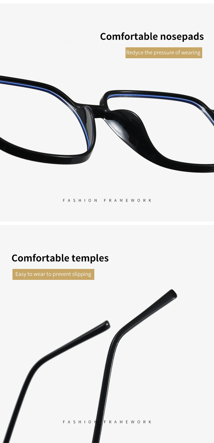 Briar Oversized Square Frame Anti-Blue Light Blocking Glasses