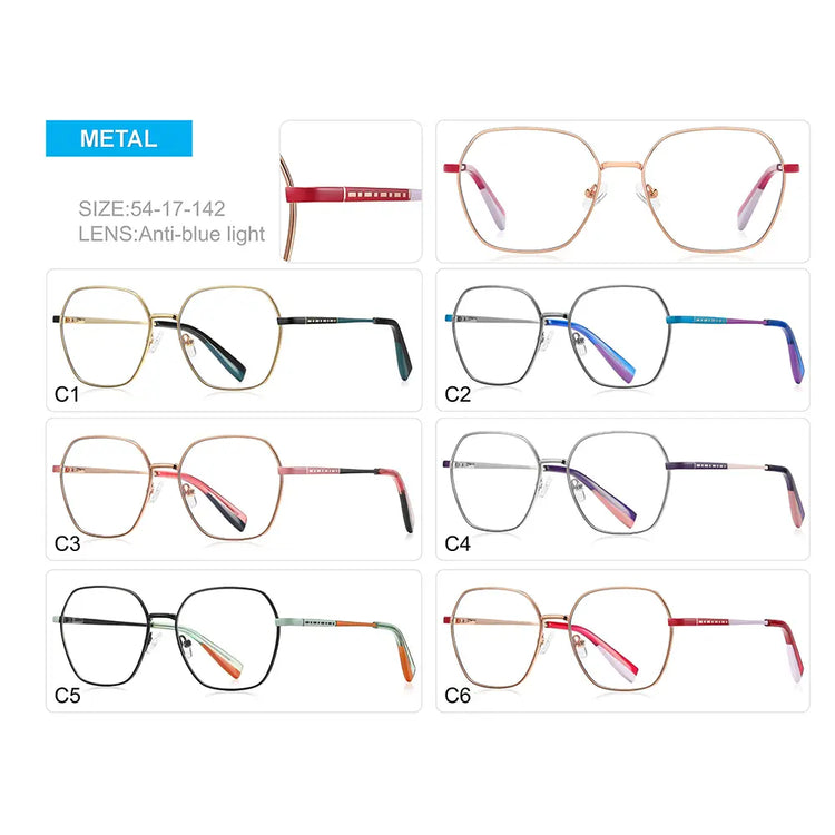 DEON UNISEX POLYGON ANTI BLUE LIGHT GLASSES