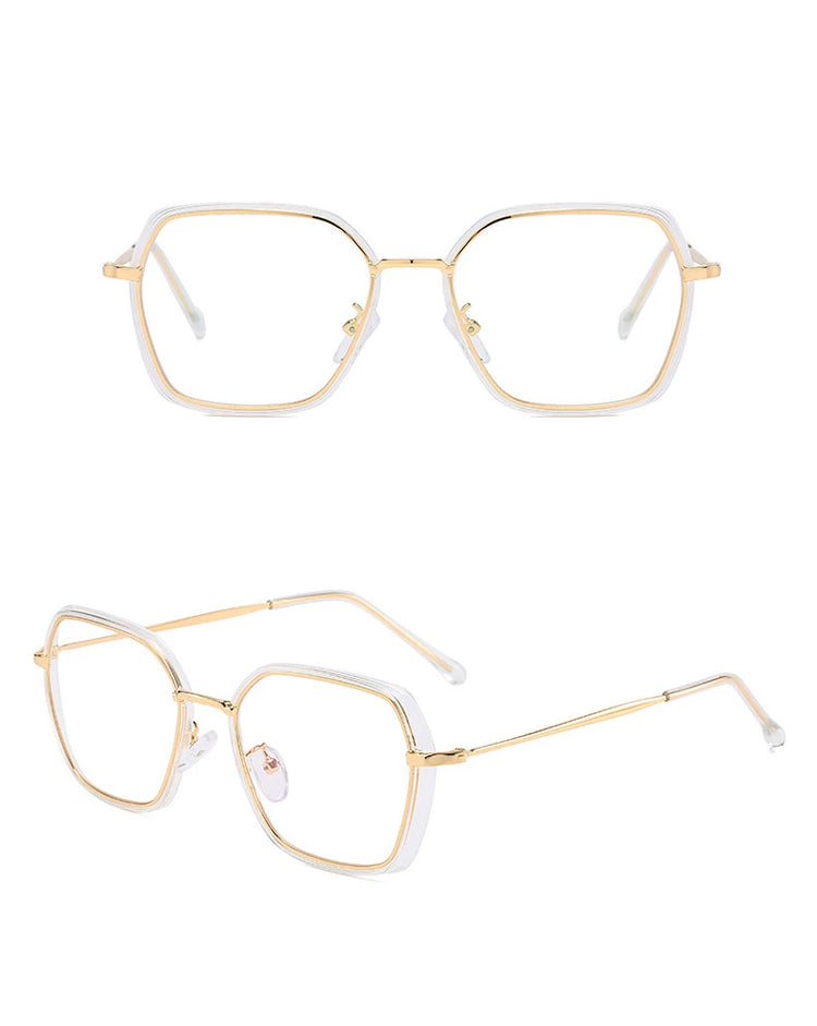 Zelda Womens Square Frame Anti Blue Light Blocking Glasses