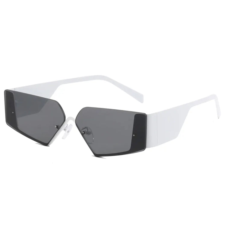 CASSIDY UNISEX RIMLESS NARROW GRADIENT LENS SUNGLASSES