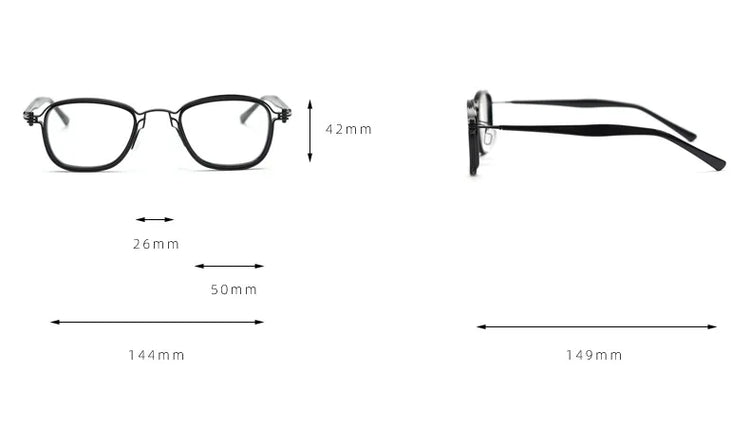NOAH UNISEX TR90 SQUARE FRAME ANTI BLUE LIGHT EYEGLASSES