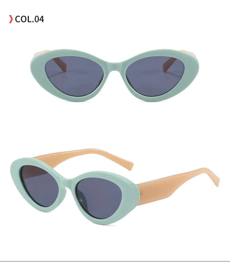 Solstice Women's UV400 Two-Tone Cat Eye Frame Sunglasses
