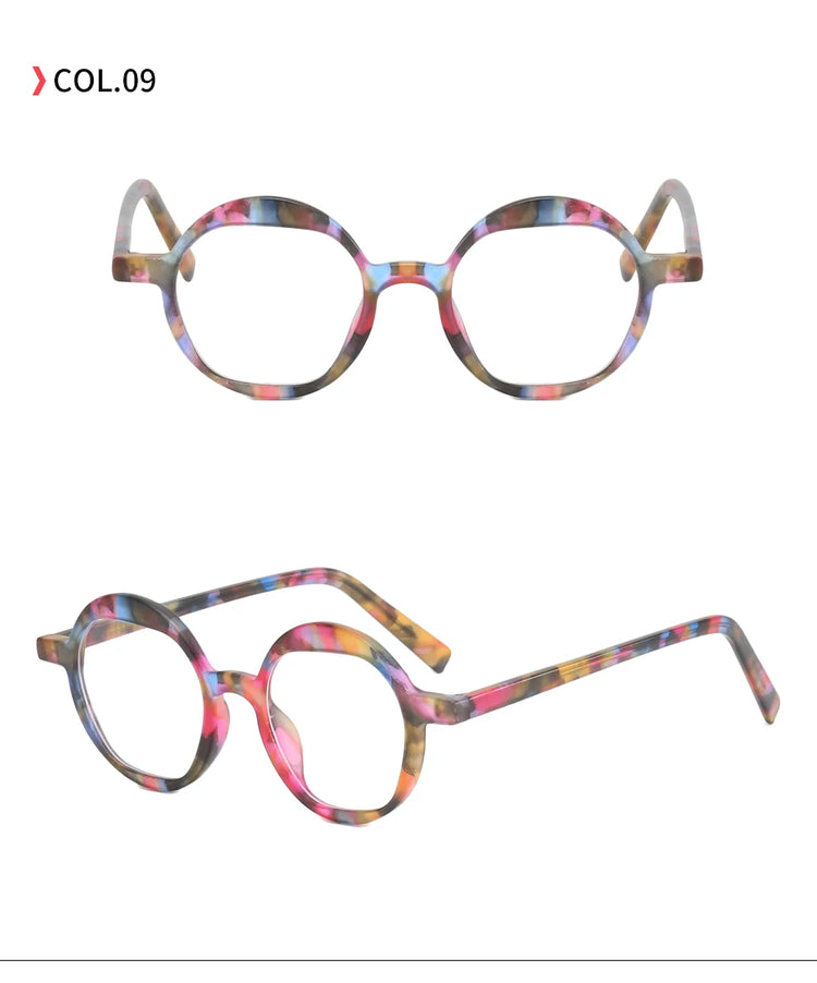 HAMILTON WOMEN'S RETRO ROUND FRAME ANTI BLUE LIGHT BLOCKING GLASSES