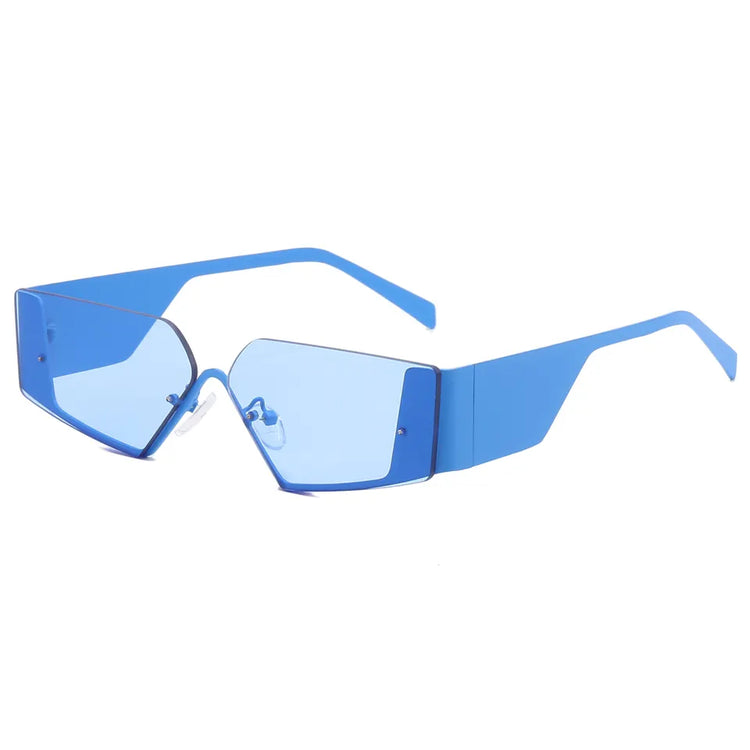 CASSIDY UNISEX RIMLESS NARROW GRADIENT LENS SUNGLASSES