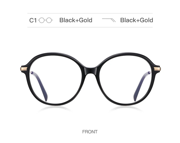 OLIVIA OVAL ANTI-BLUE LIGHT BLOCKING GLASSES