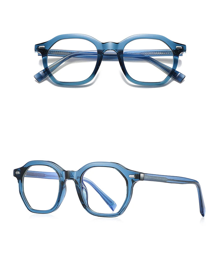Greyson Unisex Polygon Frame Anti-Blue Light Glasses