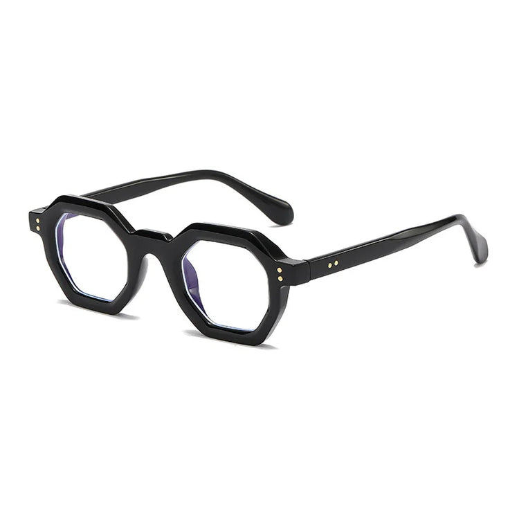 ISRAEL UNISEX RETRO HEXAGONAL FRAME POLARIZED SUNGLASSES