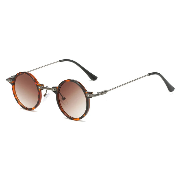 WILLIAM UNISEX RETRO METAL ROUND FRAME UV400 SUNGLASSES