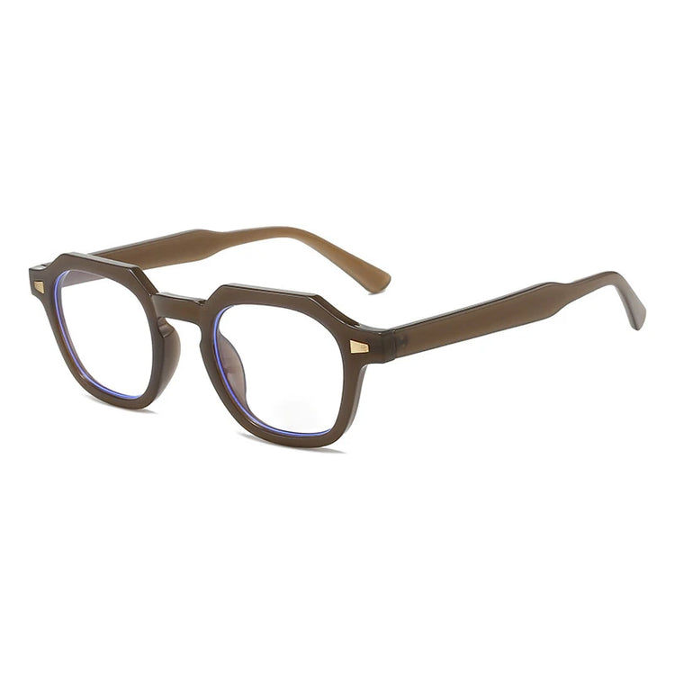 CURTIS UNISEX THICK POLYGON FRAME ANTI-BLUE LIGHT GLASSES
