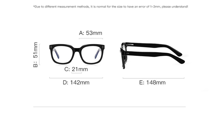 Kai Unisex Square Frame Anti-Blue Light Glasses