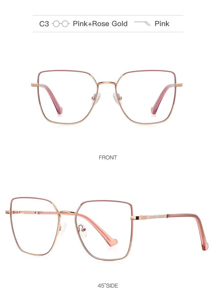 Dahlia Women's Square Frame Anti-Blue Light Glasses