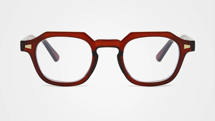 CURTIS UNISEX THICK POLYGON FRAME ANTI-BLUE LIGHT GLASSES