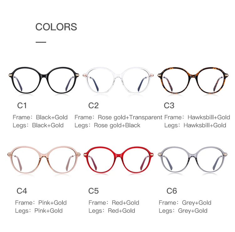 OLIVIA OVAL ANTI-BLUE LIGHT BLOCKING GLASSES