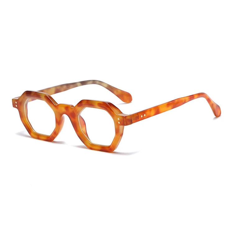 ISRAEL UNISEX RETRO HEXAGONAL FRAME POLARIZED SUNGLASSES