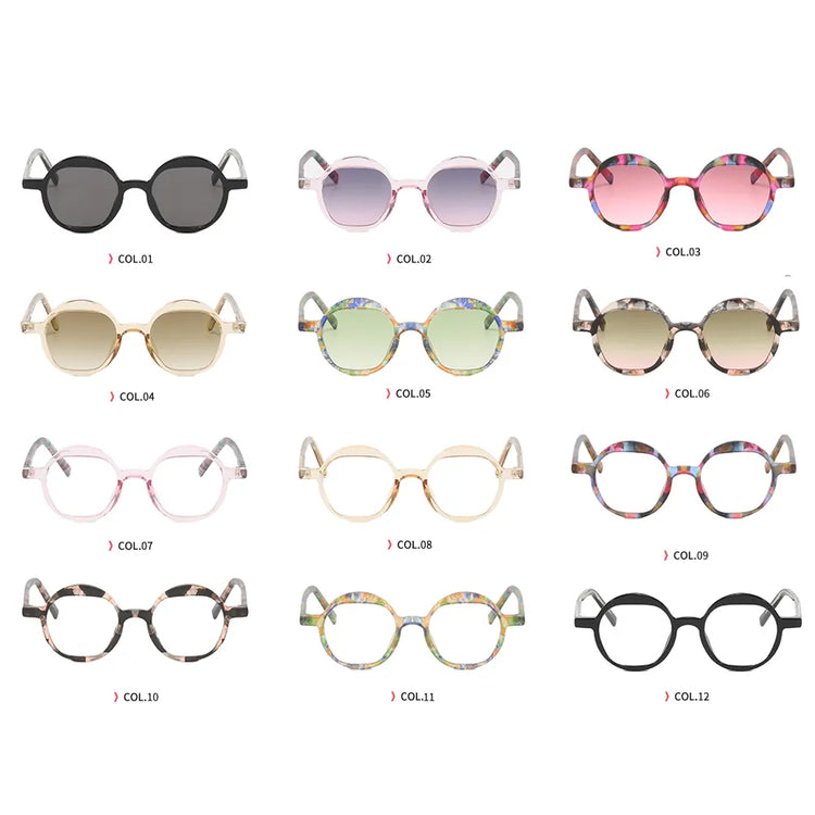 HAMILTON WOMEN'S RETRO ROUND FRAME ANTI BLUE LIGHT BLOCKING GLASSES