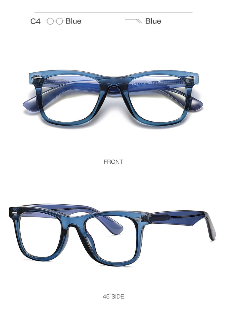 Ellis Unisex Square Frame Anti-Blue Light Glasses