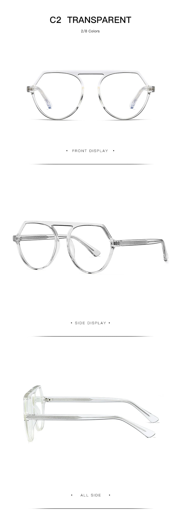 Ivy Women's Flat Top Pilot Frame TR90 Anti Blue Light Glasses